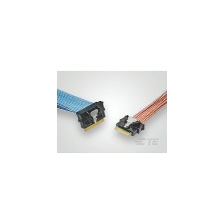 Te Connectivity Ethernet Cables / Networking Cables Sliver C/A, 50P, Str To R/A, 10Ghz, 85Ohm 2821638-1